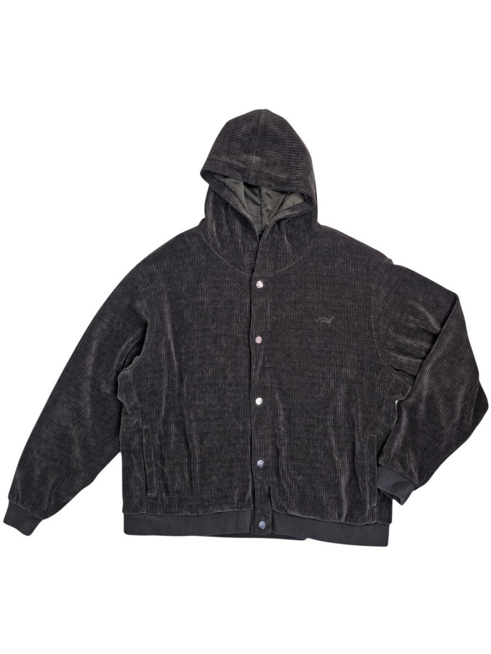 Kith Williams VI Corduroy Hoodie Velour Hooded Jacket Black XXL Winter 2024